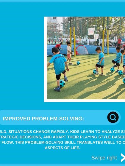 We help kids with improved problem solving. In football, situations change quickly, and they learn to think on their feet and make strategic decisions, a skill that helps in all aspects of life.