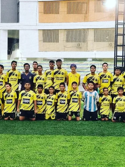A group photo of our players and coaches from various age groups. This picture represents the breadth of our academy and the strong sense of community we have built.