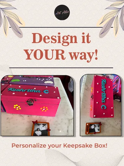 Every art party is a chance to create a personal treasure. At kids' birthday parties, we do activities like decorating these keepsake boxes. Each child gets to design it their way and take home a truly personal and handmade party favor.