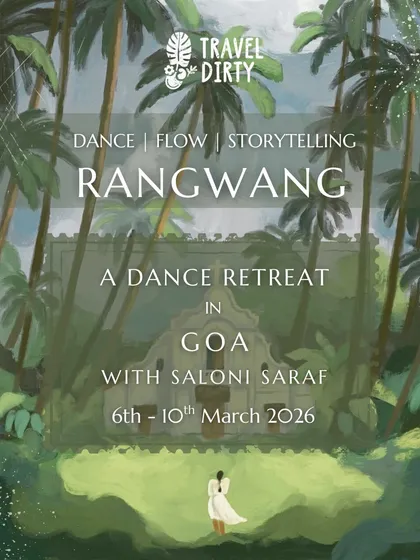 I am so excited to announce our next chapter: Rangwang in Goa! This poster, with beautiful art by Richa Kashelkar, is an invitation to join me for a 5-day immersive dance retreat where we will explore movement, flow, and storytelling by the sea.