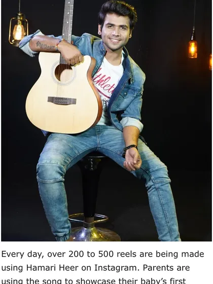 This article mentions that over 200 to 500 reels were being made daily on Instagram using 'Hamari Heer'. This shows the potential of a well-crafted original song to become a viral sensation.