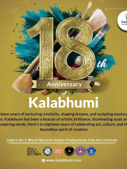 Celebrating 18 years of Kalabhumi. A journey of nurturing creativity, shaping dreams, and sculpting masterpieces.