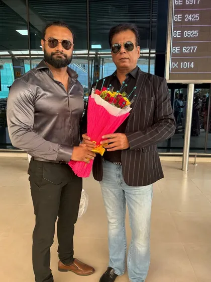 With KIO National Coach Mr. Sawan Kumar upon my arrival in Patna. Our national coaches play a key role in talent identification at the state level.