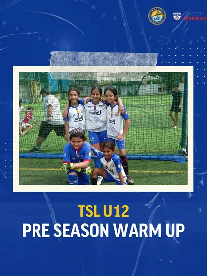 Our U12 girls squad in action during a pre-season warm-up tournament. These matches are vital for building team chemistry and gaining valuable game time.