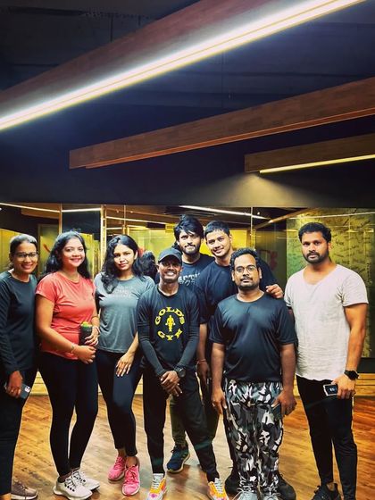 Another great evening batch at Gold's Gym. I'm proud to stand with my students who show up and give their best every time.