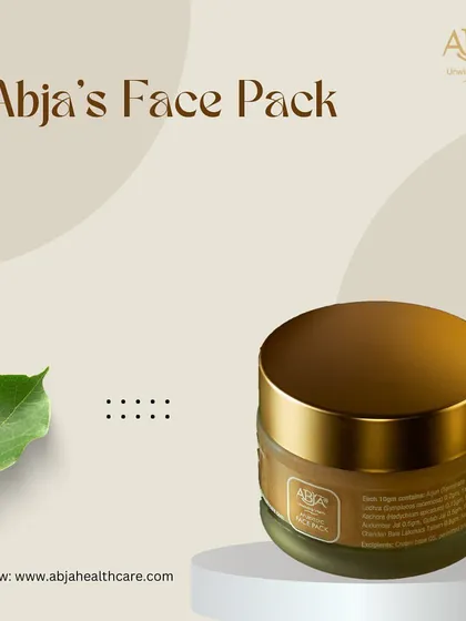 A studio shot of my Ayurvedic Face Pack, a product recommended to help control acne.