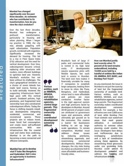 An article where I discuss the challenges of urban planning in Mumbai, particularly the issue of fragmented land ownership. I advocate for a centralized planning authority to oversee development and unlock the city's full potential.