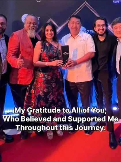 My gratitude to all of you who believed and supported me throughout this journey. This award is as much yours as it is ours.