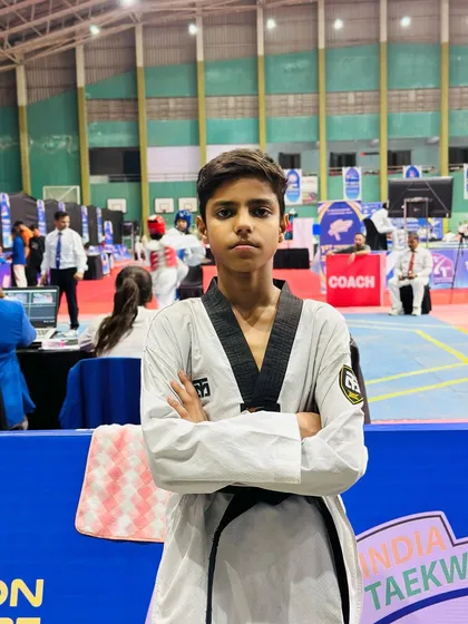 This is Ayush Semwal, one of my tigers, after winning a gold medal at the 1st Federation Cup. This is the result of discipline. This is the proof that our hard work pays off.