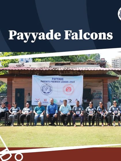 The Payyade Falcons women's team poses for a group photo at the PPL 2023.