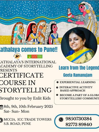 I am bringing my certified storytelling course to Pune. This poster has all the details for my 3-day experiential workshop, an opportunity to join a global community of storytellers.
