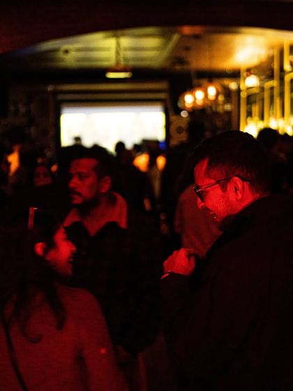 The dancefloor at The Backroom, filled with people lost in the music. This is the community and vibe I love to create.