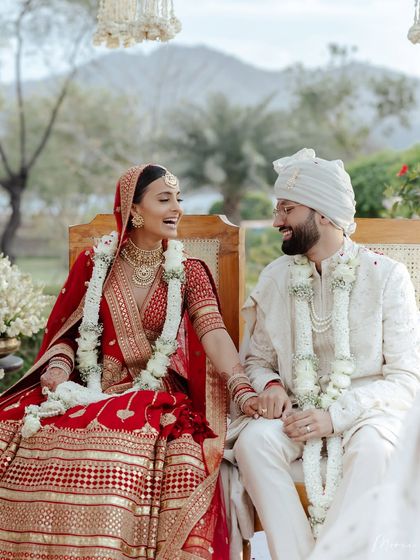 Laughter and love during the ceremony. This candid shot shows how my makeup looks natural and beautiful in every moment.
