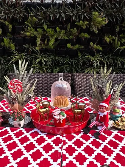 Christmas magic is in the air. A beautiful tablescape with my festive decor, perfect for making memories.