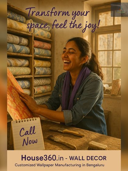 House360.in - Residential Wallpaper & Wall Mural Services The Customization & Installation Journey photo 3