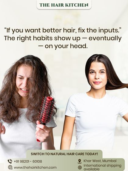 If you want better hair, you have to fix the inputs. The right habits, from diet to stress management, will eventually show up on your head.