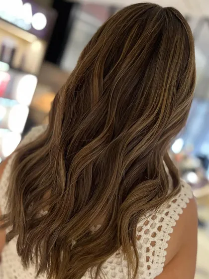 Beach blonde summer highlights. I used a classic highlight technique to create this bright, two-tone look that's ready for the sun.