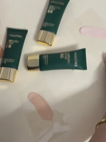 A behind-the-scenes look at creating a multi-swatch image, with products and their corresponding swatches laid out.