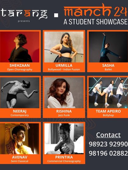 Meet the incredible team of instructors for Manch '24. Each faculty member brings their unique expertise and passion, guiding students in styles like Bollywood, Ballet, Jazz Funk, and more.