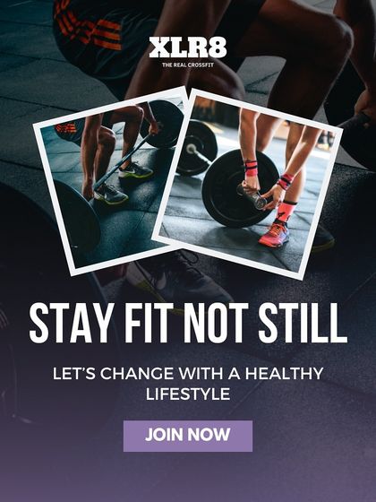 Stay Fit Not Still. Another graphic promoting an active and healthy lifestyle.