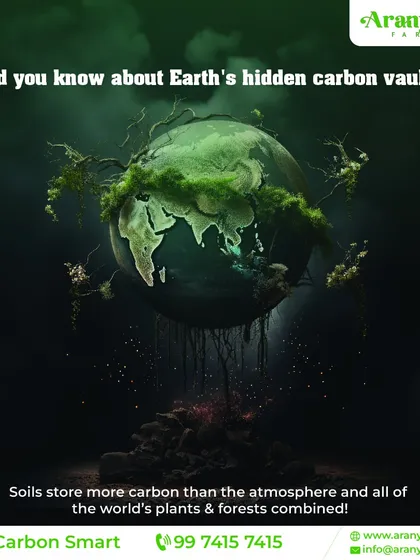 Did you know about Earth's hidden carbon vault? Soils store more carbon than the atmosphere and all plants combined. We are passionate about leveraging this natural power for a sustainable, carbon-smart future.