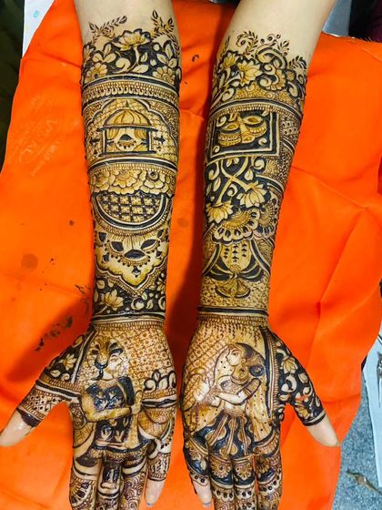 Dinesh Mehandi Arts - Special Occasion & Festive Mehendi Portrait Mehendi: Your Story on Your Hands photo 16