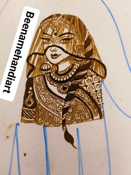 A practice sheet showing a beautiful bride with a veil. We use these sheets to perfect our portrait skills before working on clients.