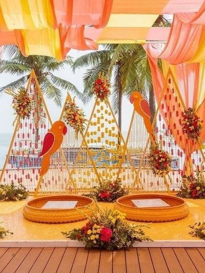 Vibrant Haldi & Mehendi Decor photo 3