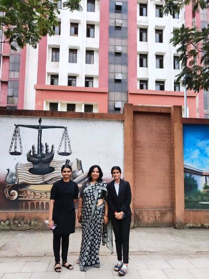 Another picture with my team of young lawyers at the Belapur court. I am proud to mentor the next generation of legal eagles.