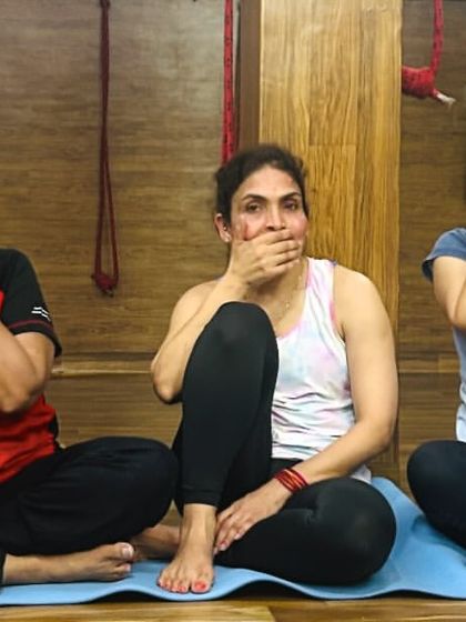 See no evil, speak no evil, hear no evil. This playful take on Gandhi's three wise monkeys reminds us to cultivate a positive and peaceful mind, even while having fun in a group.