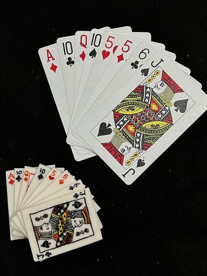 A full hand of rummy, ceramic style. This is what we mean when we say our students are boujee.