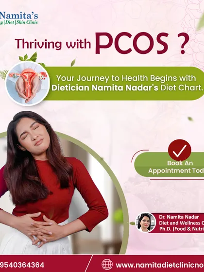 Thriving with PCOS is possible. Your journey to better hormonal health starts with what's on your plate. I create diet charts that focus on balancing hormones, improving metabolism, and reducing stress, helping you manage your symptoms effectively.
