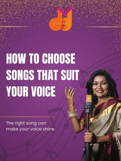 The right song can make your voice shine. This is the introductory image for a series on how to choose songs that suit your voice, a key step in building confidence.