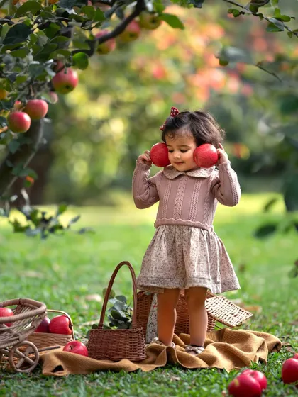 Apple headphones! It's these spontaneous, silly moments during themed shoots that I love the most.