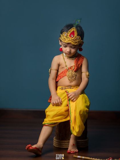 A pensive moment from our Krishna-themed portrait session.