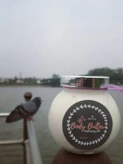 Another shot of my rich and creamy Body Butter. It's especially good for reducing stretch marks and soothing inflammation.