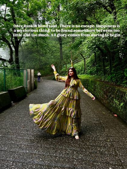 A quote from Ruskin Bond perfectly sums up the feeling of being in Landour. My content often weaves in storytelling and literary references.