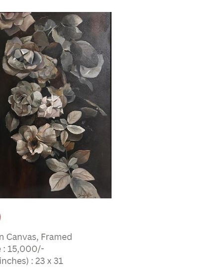 Shagufta - Commissioned Canvas Artwork Floral Compositions photo 7