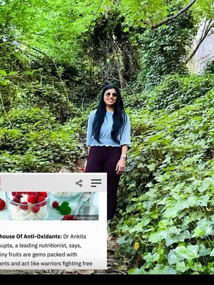 I was delighted to be featured in Hello! India magazine, where I discussed five reasons to include berries in your summer diet. These tiny fruits are packed with antioxidants and act like warriors fighting free radicals.
