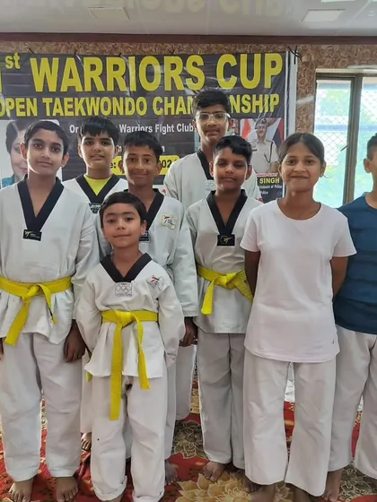 Our team of young warriors before the competition. We prepare them mentally and physically for the challenge ahead.