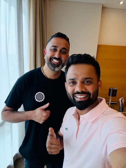 A thumbs up from both of us. It's a great feeling when a client is happy with their new look.