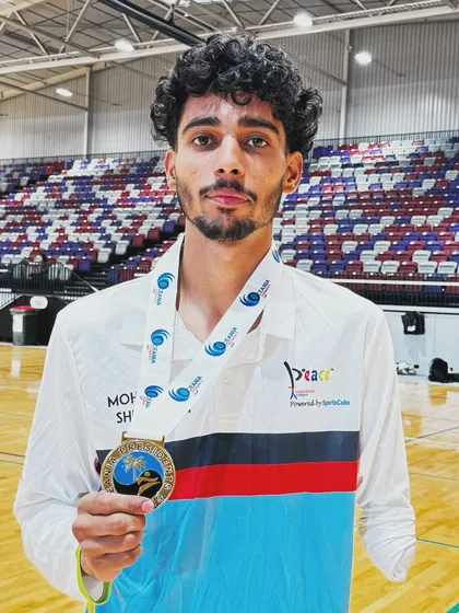 Another proud shot of Mohit Singh with his Silver Medal. He is a true inspiration for para-athletes across India.