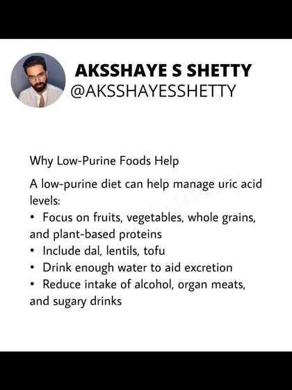 It's a myth that high protein intake increases uric acid. Protein breakdown produces urea, not uric acid. Elevated uric acid is linked to purine-rich foods, alcohol, and sugar, so avoiding protein is unnecessary.