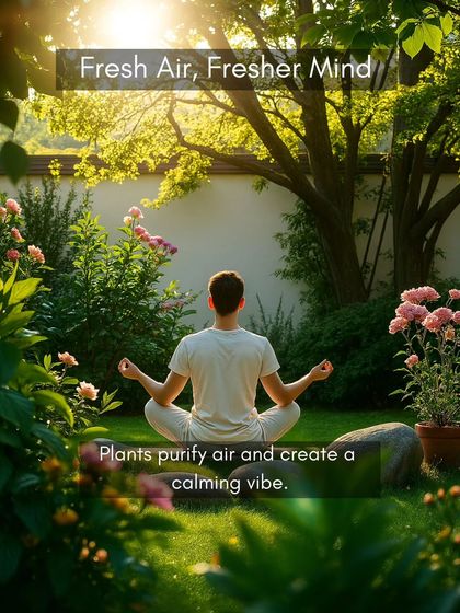 A fresher mind starts with fresh air. The plants in your garden act as natural air purifiers, creating a calming and healthy environment for activities like meditation and yoga.