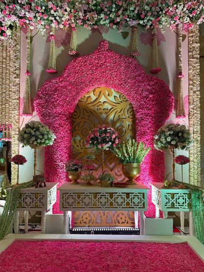 Regal Indian Traditions: A Symphony in Pink & Gold photo 51