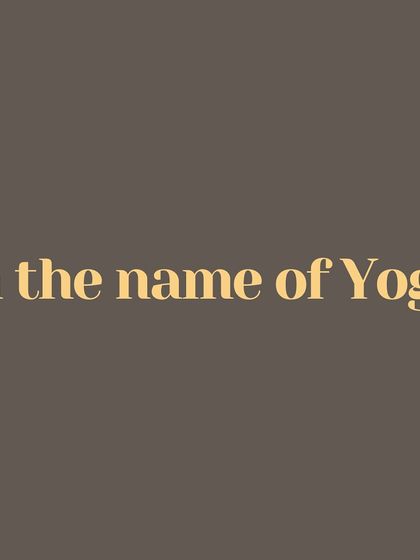 A short poem, 'In the Name of Yoga'. This practice is not for the likes or the look, but for the life it gives. It is not in what is sold or worn, but in how you breathe when you feel torn. It is a surrender in which you grow.