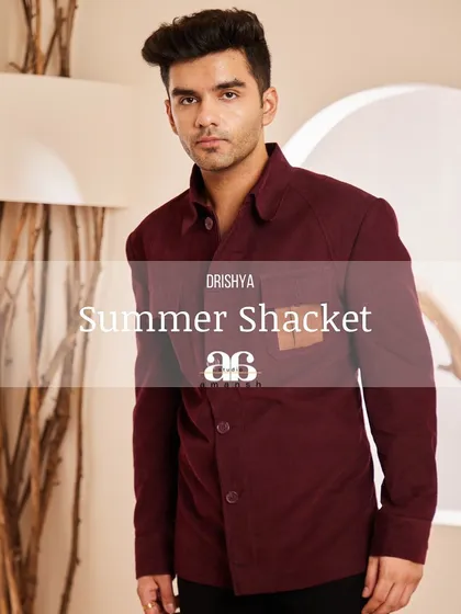 The maroon shacket is a versatile summer essential. This image shows its clean lines and modern aesthetic, perfect for effortless style in warm weather.