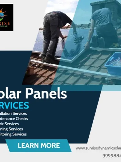We offer a full range of solar panel services, including installation, maintenance, repair, cleaning, and monitoring.