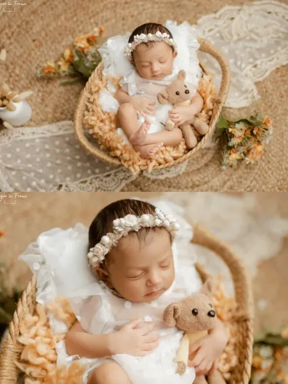 A comparison of two beautiful shots from the same session, one wide and one close-up.