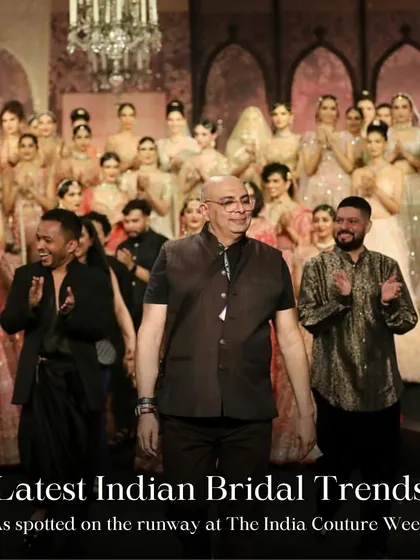 A recap of the latest Indian bridal trends as spotted on the runway at India Couture Week. This is where I gather inspiration for my future brides.